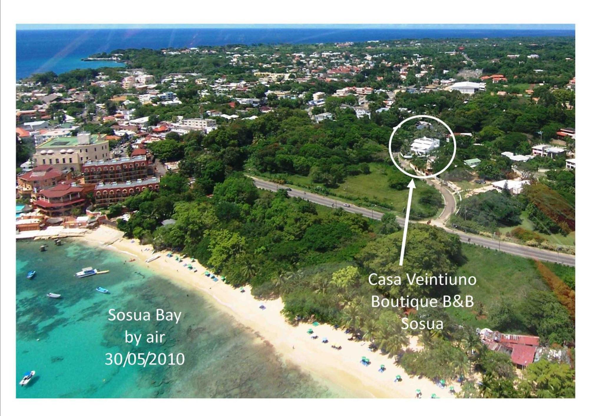 Casa Veintiuno Hotell Sosúa Exteriör bild